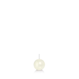 CANDELA SFERA D2,8CM BIANCO 18PZ