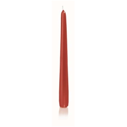 CANDELA CONICA 12PZ      H25D2,5CM ROSSO