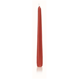 CANDELA CONICA 12PZ     H25D2,5CM ROSSO