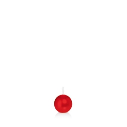 CANDELA SFERA D2,8CM ROSSO 18PZ