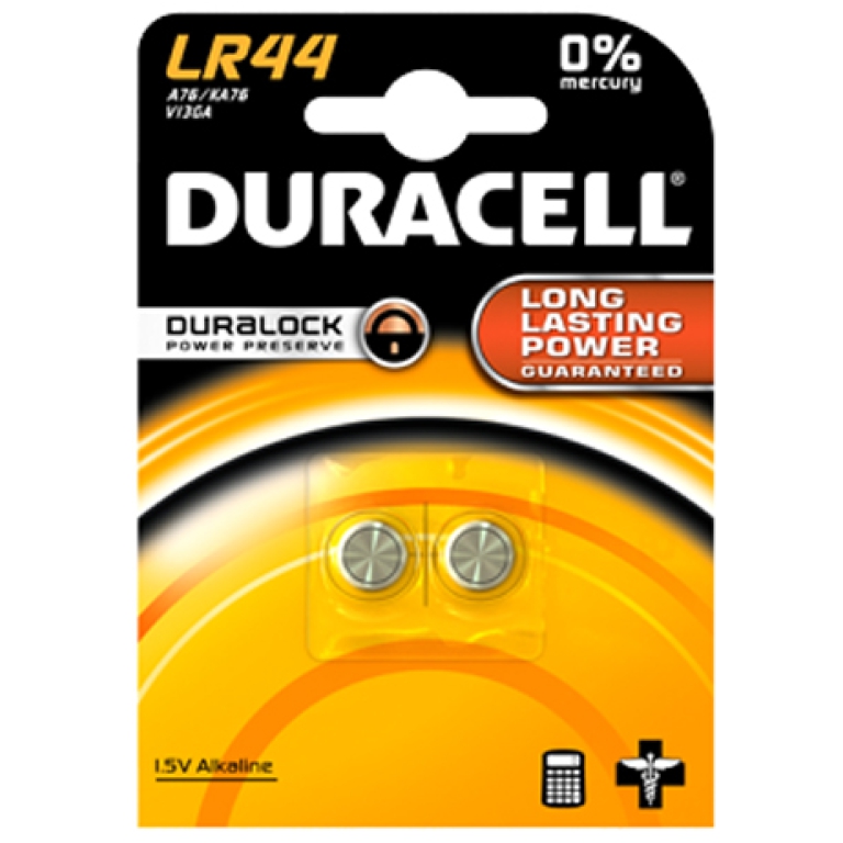 BATTERIE LR44 20PZ 357 303 A76 DURACELL