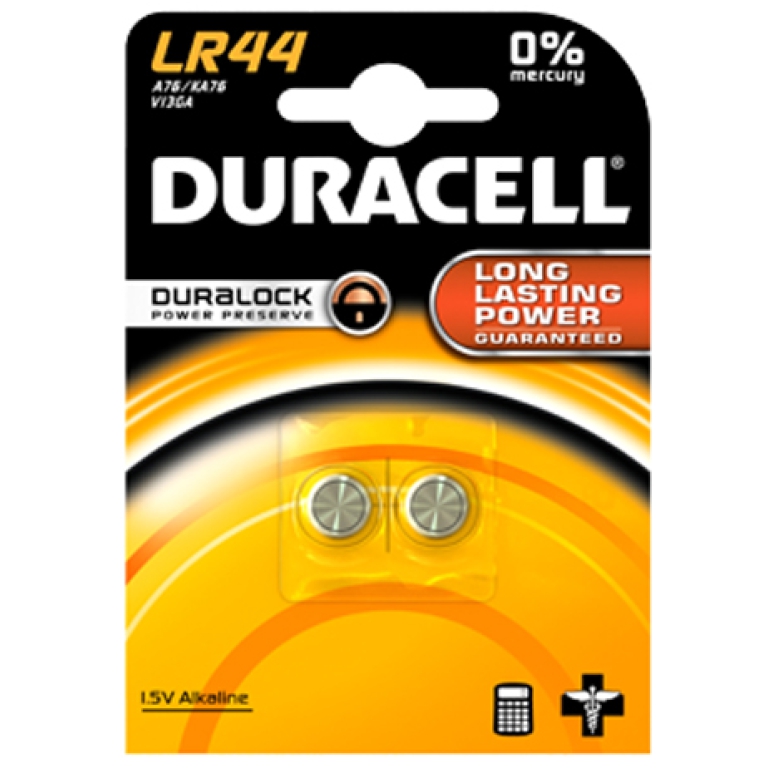 BATTERIE LR44 20PZ 357 303 A76 DURACELL