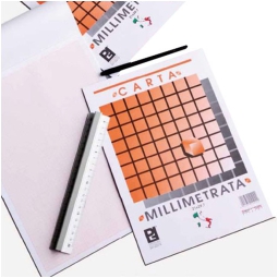 CARTA MILLIMETRATA       21X29,7 10FG 25PZ