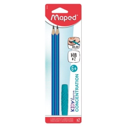 MATITE CON GRIP 2PZ KIDYLEARN DA MORDERE BLISTER