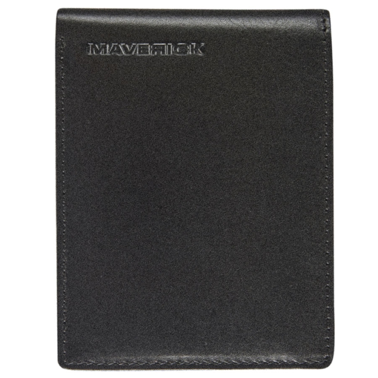 PORTAFOGLIO COMPATTO RFID ALL BLACK MAVERICK
