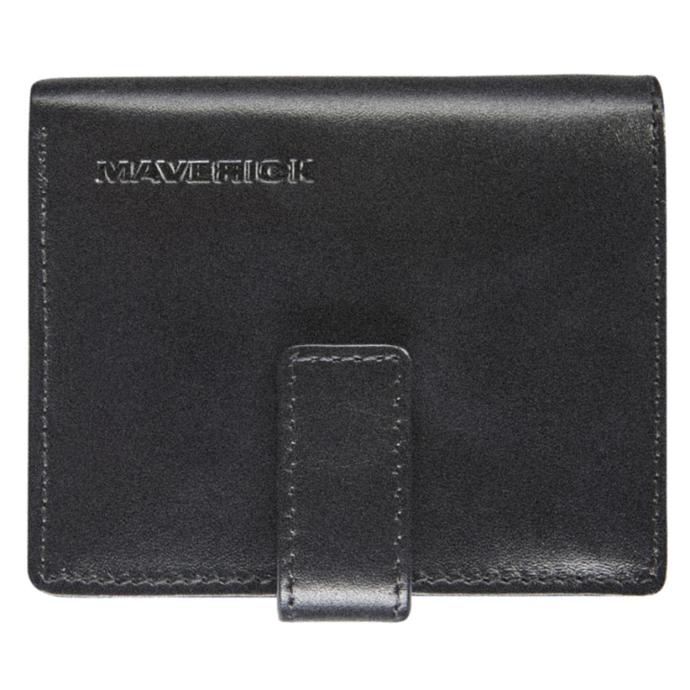 PROTEGGICARTE COMPATTO RFID ALL BLACK MAVERICK