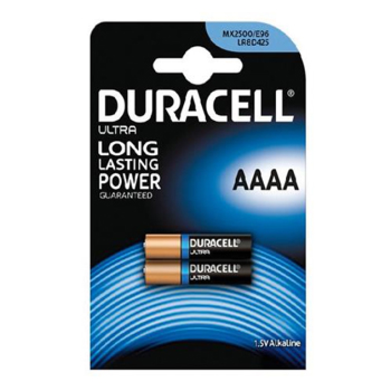 BATTERIE AAAA 2PZ 1,5V DURACELL ALKALINA