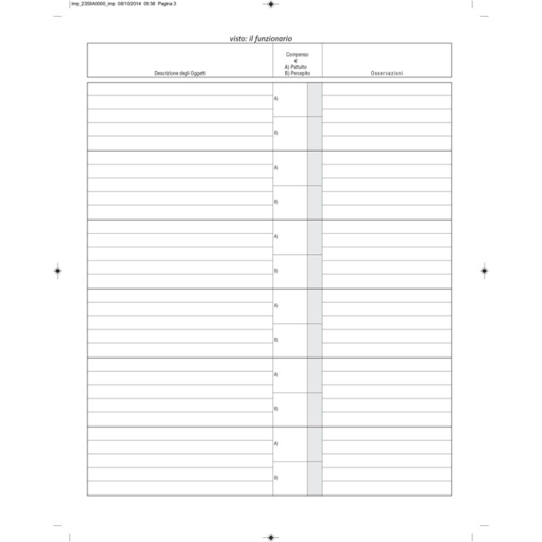 REGISTRO COMMERCIO ANTICHITA' PREZIOSI 2 PEZZI 47PAG 3