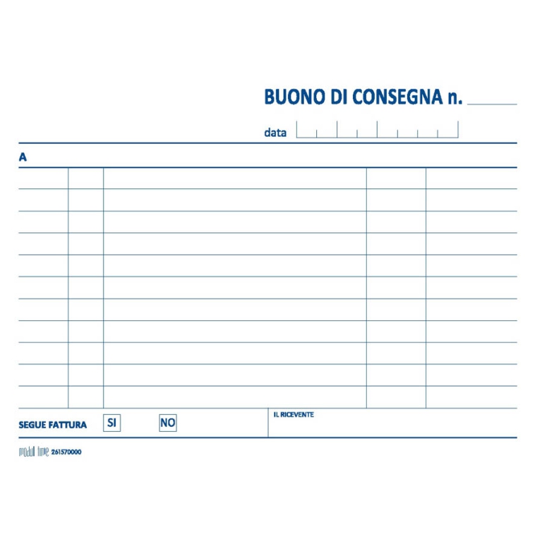 BUONO CONSEGNA 12X17CM   2 COPIE 5PZ 2