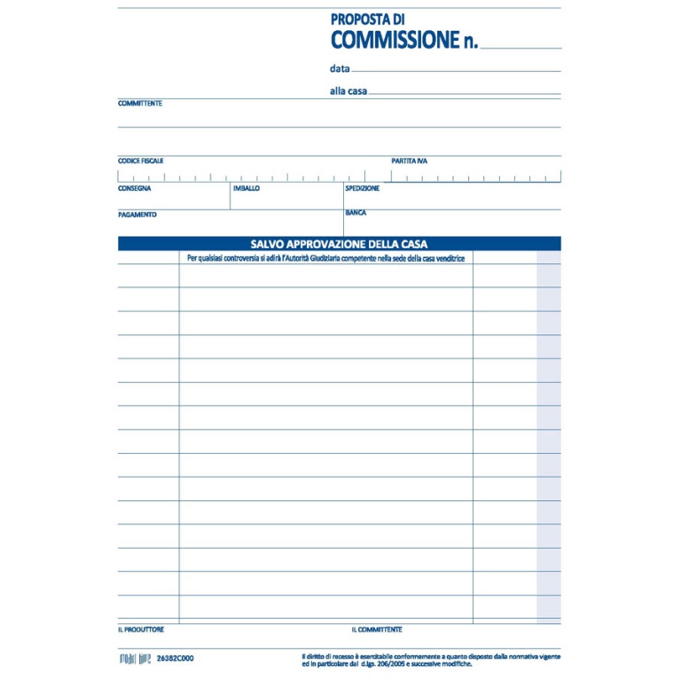 COPIA COMMISSIONE A5 5PZ 2COPIE CARTA CHIMICA 2