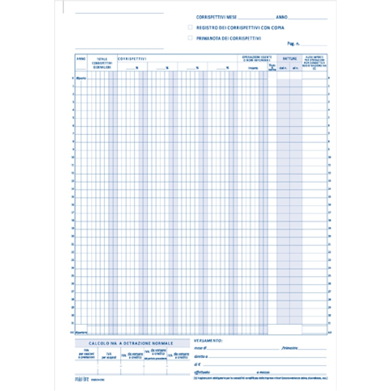 RG CORRISPETTIVI 24FG 5PZ 2COPIE CARTA CHIMICA 2