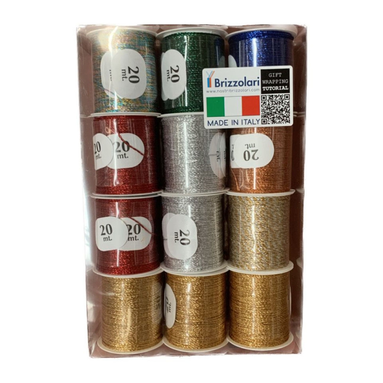 NASTRO CORDONCINO 2 CAPI M83 20MT COL.ASS 12PZ