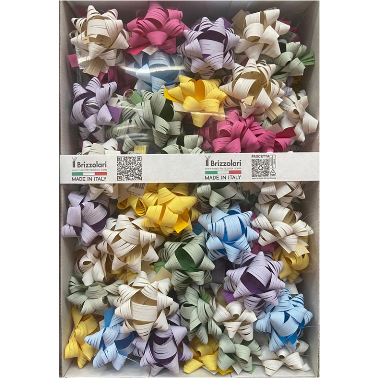 COCCARDE 15MM DIAM.6,5CM 100PZ COL.00 ASSORTITI 68170