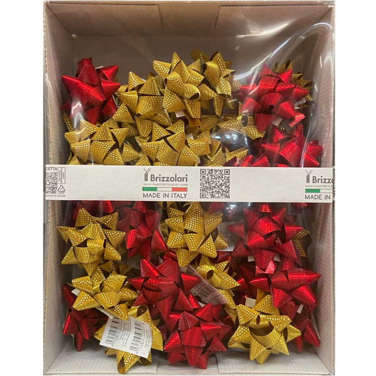 COCCARDE 15MM DIAM.6,5CM 50PZ WAVE ORO ROSSO