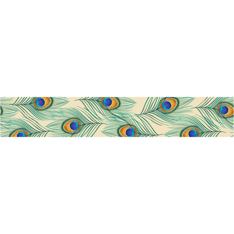 NASTRO DOPPIO RASO 38MM  15MT COLORI 25 PAVONE