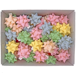 COCCARDE 10MM DIAM.5CM   50PZ COL.99 ASSORTITI 68356