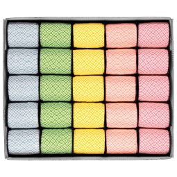 NASTRO ROCCHETTO 10MMX10MT 25PZ COL.99 ASSORTITI 68356