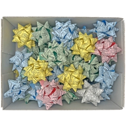 COCCARDE 15MM DIAM.6,5CM 50PZ COL.99 ASSORTITI 68357