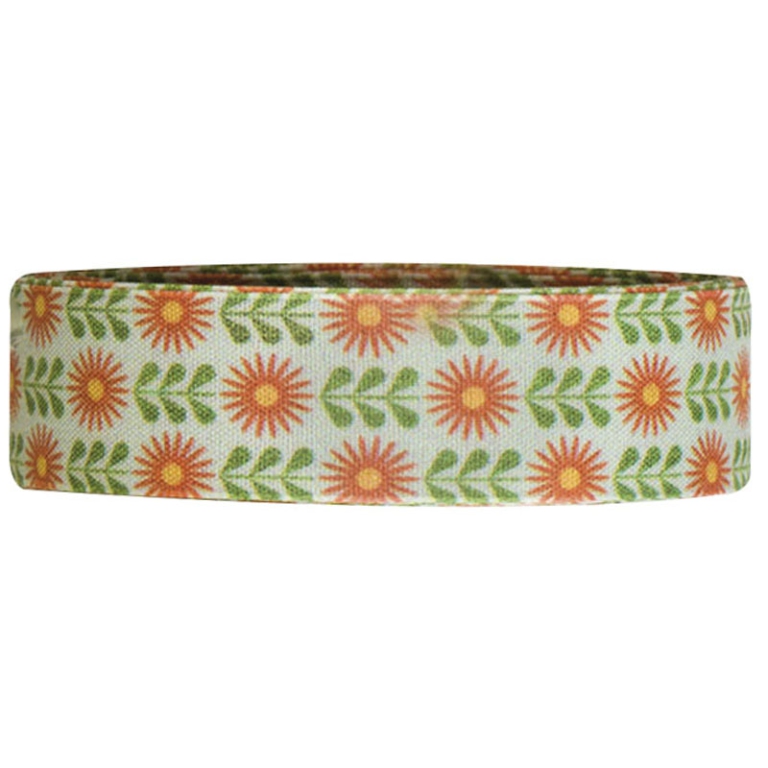 NASTRO TESSUTO 25MMX15MT COL.10 VERDE STAMPATO