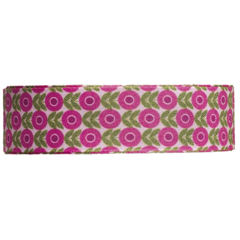 NASTRO TESSUTO 25MMX15MT COL.13 FUCSIA STAMPATO