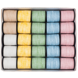 NASTRO ROCCHETTO 10MMX10MT 25PZ ASSORTITI 82326