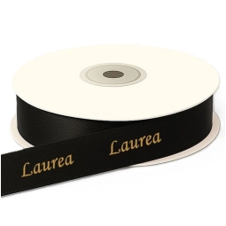 NASTRO TESSUTO 10MMX25MT LAUREA NERO
