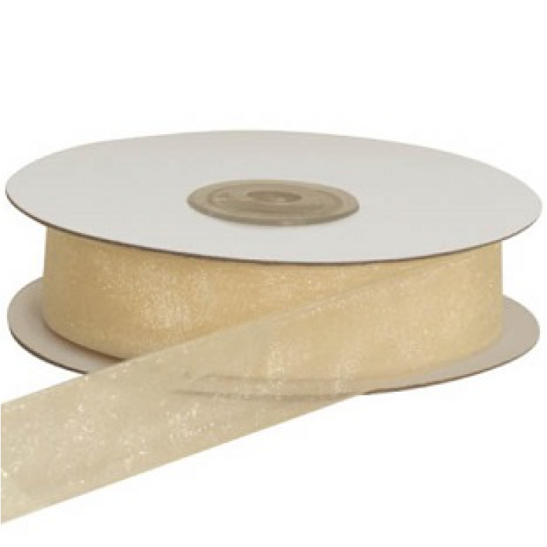 NASTRO ORGANZA 10MMX50MT BEIGE 02