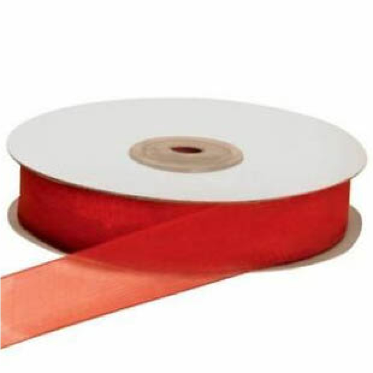 NASTRO ORGANZA 10MMX50MT ROSSO 11