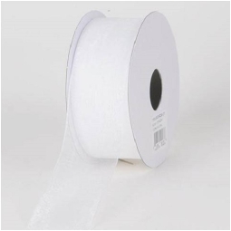 NASTRO ORGANZA 40MMX50MT BIANCO 01