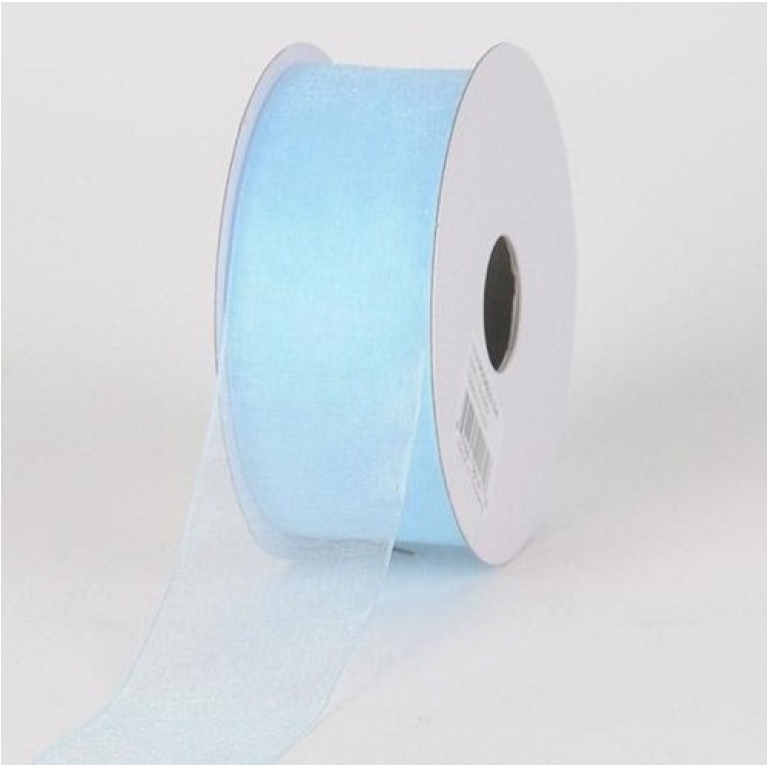 NASTRO ORGANZA 40MMX50MT AZZURRO 13