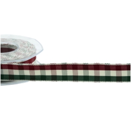 NASTRO SCOZZESE 25MMX15MT ROSSO VERDE
