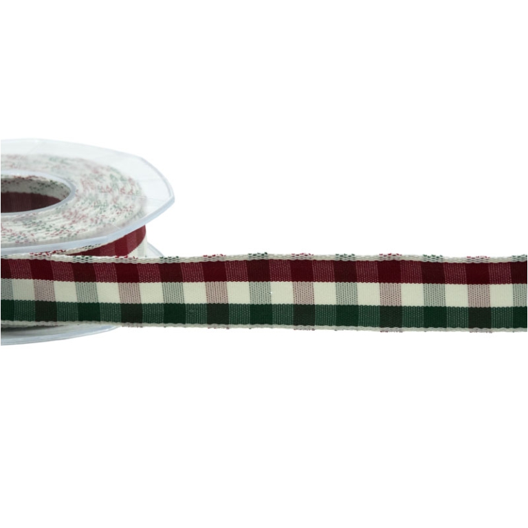 NASTRO SCOZZESE 25MMX15MT ROSSO VERDE