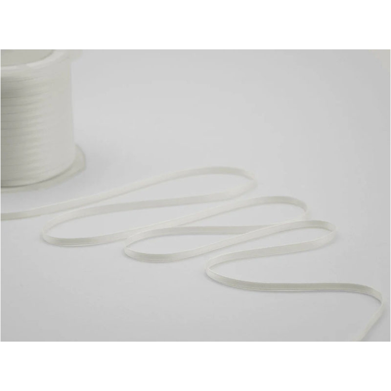 NASTRO DOPPIO RASO 3MMX100MT BIANCO