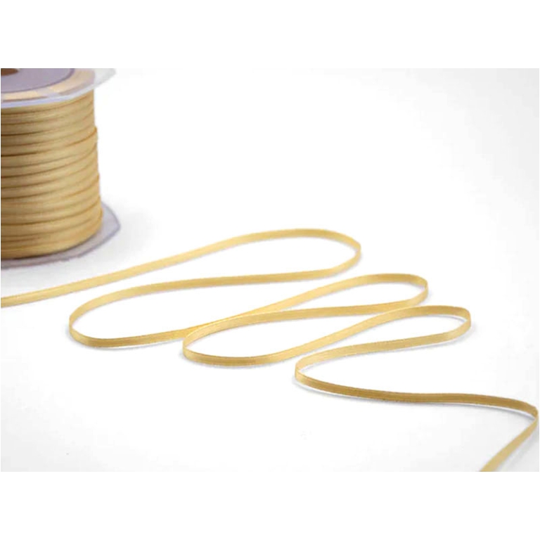 NASTRO DOPPIO RASO 3MMX100MT ORO ANTICO
