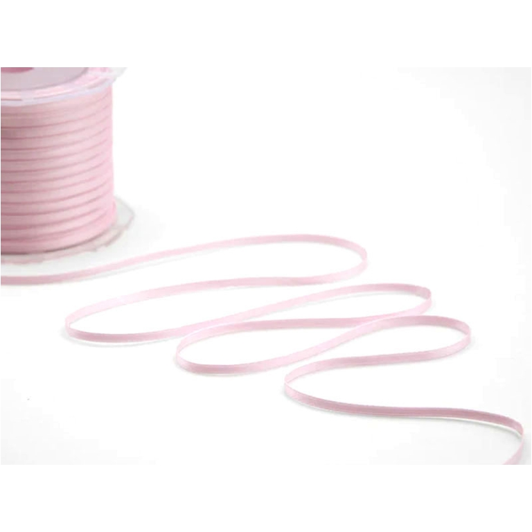 NASTRO DOPPIO RASO 3MMX100MT ROSA BABY