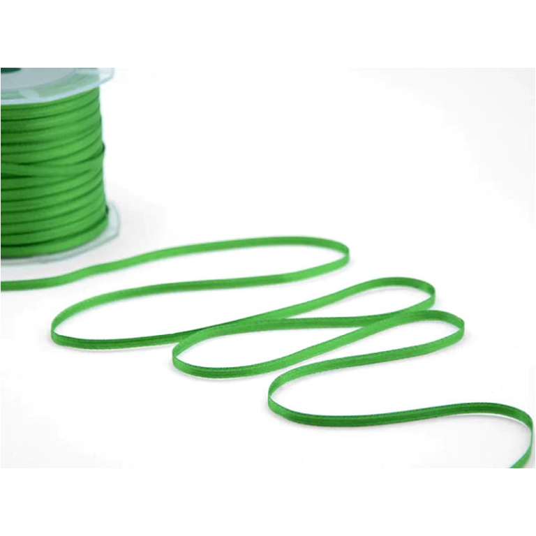 NASTRO DOPPIO RASO 3MMX100MT VERDE BRILLANTE