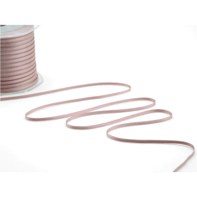 NASTRO DOPPIO RASO 3MMX100MT ROSA ANTICO
