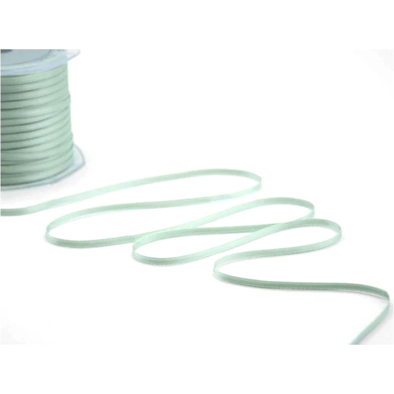 NASTRO DOPPIO RASO 3MMX100MT VERDE SALVIA