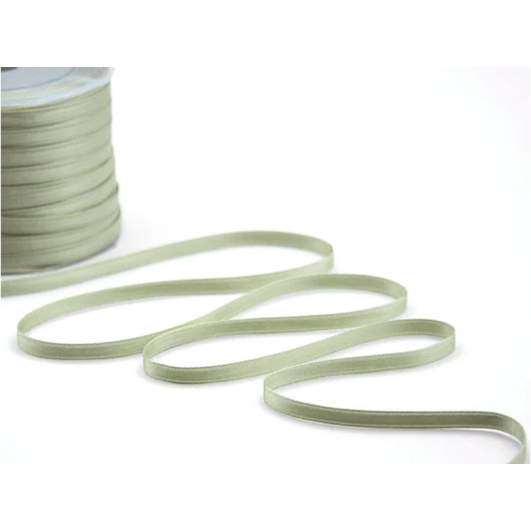 NASTRO DOPPIO RASO 6MMX100MT PISTACCHIO