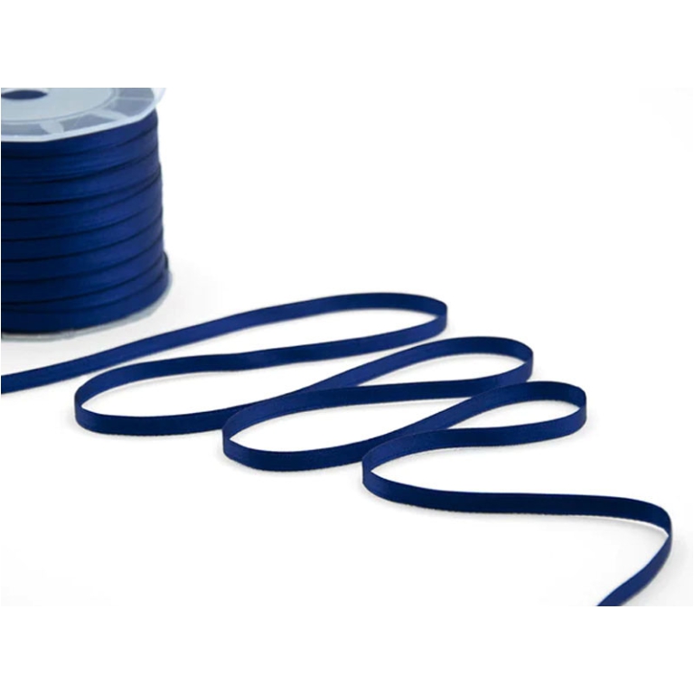 NASTRO DOPPIO RASO 6MMX100MT BLU CINA