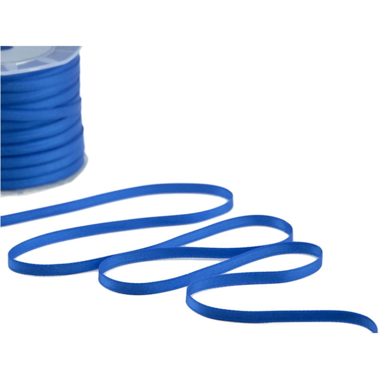 NASTRO DOPPIO RASO 6MMX100MT BLU CINA