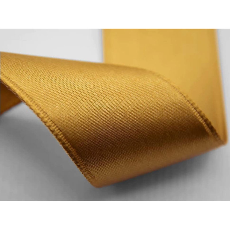 NASTRO DOPPIO RASO 10MMX100MT ORO ANTICO 2