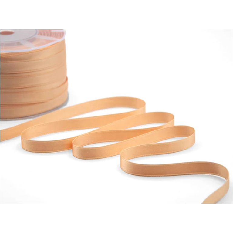 NASTRO DOPPIO RASO 10MMX100MT SALMONE