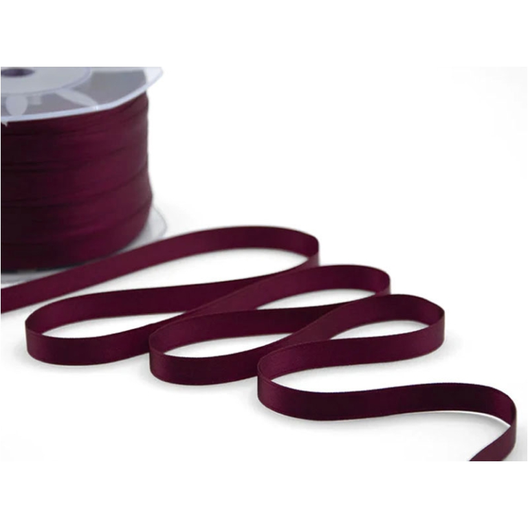 NASTRO DOPPIO RASO 10MMX100MT BORGOGNA