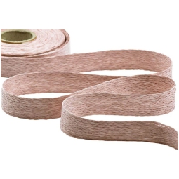 NASTRO CARTA INTRECCIATA 24MM ROSA ANTICO