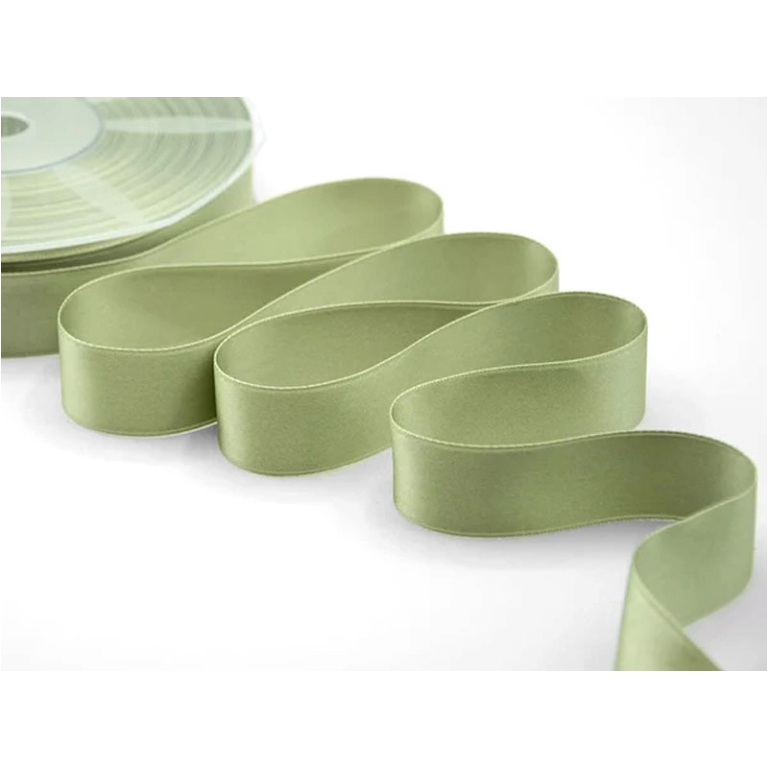 NASTRO DOPPIO RASO 25MMX50MT PISTACCHIO