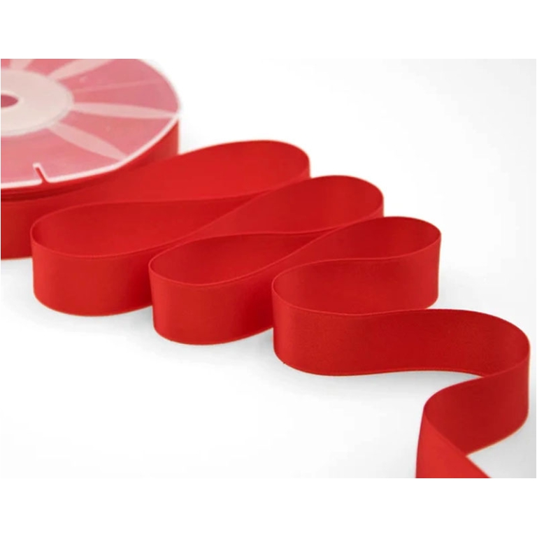 NASTRO DOPPIO RASO 25MMX50MT ROSSO