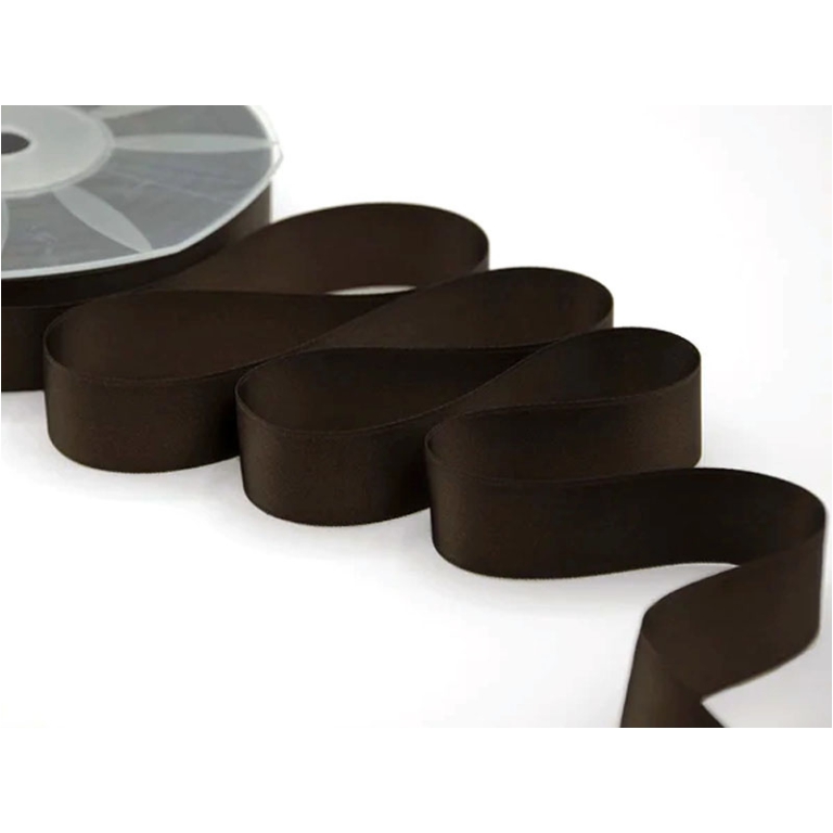 NASTRO DOPPIO RASO 25MMX50MT CIOCCOLATO