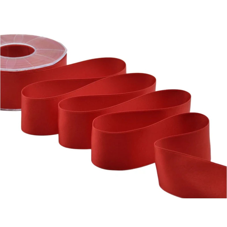 NASTRO DOPPIO RASO 40MMX25MT ROSSO