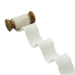 NASTRO CREPÈ EFFETTO SETA 42MMX25MT AVORIO